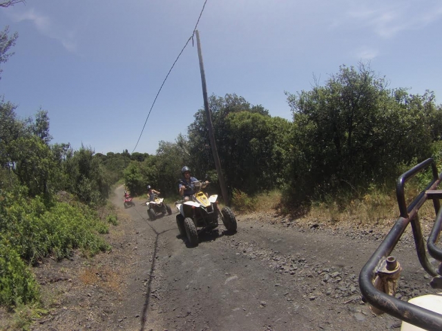  Up the road with the quad 